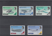 Antigua 1970. 40th Anniv of Antiguan Air Services SG 260-264 MHH