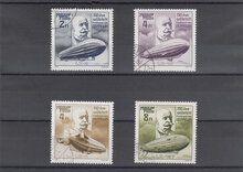 Hungary 1988. 150th Birth Anniv of Ferdinand von Zeppelin SG 3821-3824 MNH