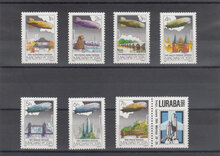 Hungary 1981. Air. Luraba Exhibition Graf Zeppelin Flights SG 3366-3372 MNH