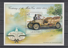 Lesotho 1985. Century of Motoring SG MS 645 MNH