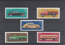 Russia 1976. History of Soviet Motor Industry SG 4512-4516 MNH