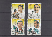 Cuba 1992. Olymphilex 92 Sportsmen SG 3742-3745 USED