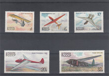 Russia 1982. Gliders SG 5256-5260 MNH