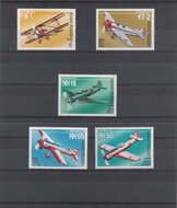 Russia 1986. Sports Aircraft designed by Aleksandr Yakovlev SG 5707-5711 MNH