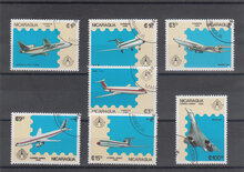 Nicaragua 1986. Stockholmia 86 Airplanes SG 2783-2789 USED