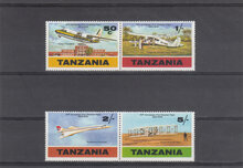 Tanzania 1978. 75th Anniv of Powered Flight SG 255-258 MNH