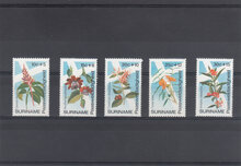 Suriname 1974. Easter Charity Flowers SG 765-769 MNH