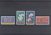 Indonesia 1962. Charity. Orchids SG 938-941 MNH