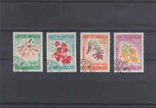 Laos 1967. Flowers SG 215-218 USED