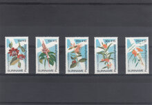 Suriname 1974. Easter Charity Flowers SG 765-769 MH