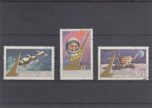 North Korea 1975. Cosmonauts Day SG 1366-1368 USED