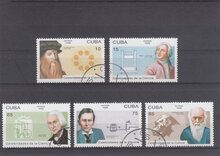 Cuba 1996. Scientists SC 4046-4050 USED