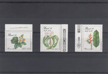 Brazil 1989. Endangered Plants SG 2355-2357 MNH