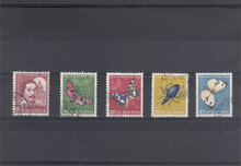 Switzerland 1956. Children's Fund. Insects SG J162-166 USED