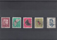 Switzerland 1953. Children's Fund. Insects SG J147-J151 USED