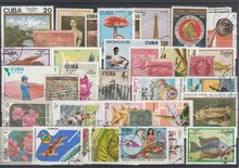 Cuba 35 Different Stamps Lot