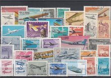 Aviation 30 Different Stamps Lot