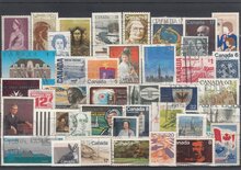 Canada 40 Different Stamps Lot