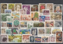 Canada 41 Different Stamps Lot