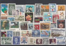 Canada 40 Different Stamps Lot