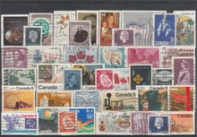 Canada 40 Different Stamps Lot