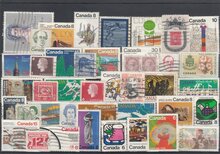 Canada 40 Different Stamps Lot