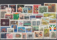 Canada 40 Different Stamps Lot