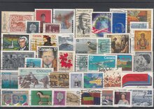 Canada 40 Different Stamps Lot