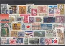 Canada 40 Different Stamps Lot