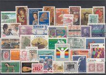 Canada 40 Different Stamps Lot