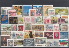 Canada 40 Different Stamps Lot