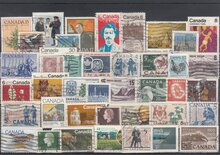 Canada 40 Different Stamps Lot