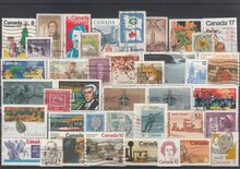 Canada 40 Different Stamps Lot