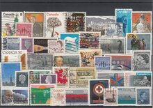 Canada 40 Different Stamps Lot