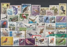 Birds 40 Different Stamps Lot