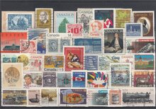 Canada 40 Different Stamps Lot