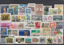 Canada 40 Different Stamps Lot