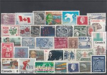 Canada 36 Different Stamps Lot