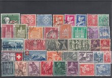 Switzerland 37 Different Stamps Lot