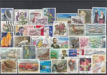 Iceland 36 Different Stamps Lot