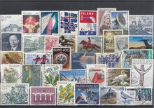 Iceland 36 Different Stamps Lot