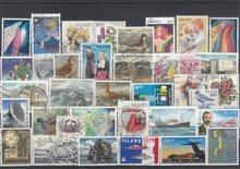 Iceland 36 Different Stamps Lot