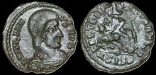 Julian II. Caesar. AD 355-360. Æ 17mm, 3.18 g. Siscia