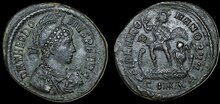 Theodosius I. AD 379-395. Æ 25mm, 4.41 g. Constantinople