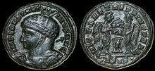 Constantine I. AD 307/310-337. Æ Follis 19mm, 3.20 g. Siscia