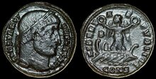 Constantine I. AD 307/310-337. Æ Follis 19mm, 3.21 g. Constantinople