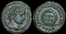 Constantine I. AD 307/310-337. Æ Follis 19mm, 3.11 g. Heraclea