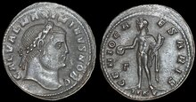 Maximinus II. AD 310-313. Æ Follis 27mm, 6.41 g. Cyzicus