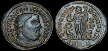 Licinius I. AD 308-324. Æ Follis 19mm, 3.45 g. Alexandria