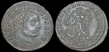 Licinius I. AD 308-324. Æ Follis 24mm, 5.91g. Thessalonica